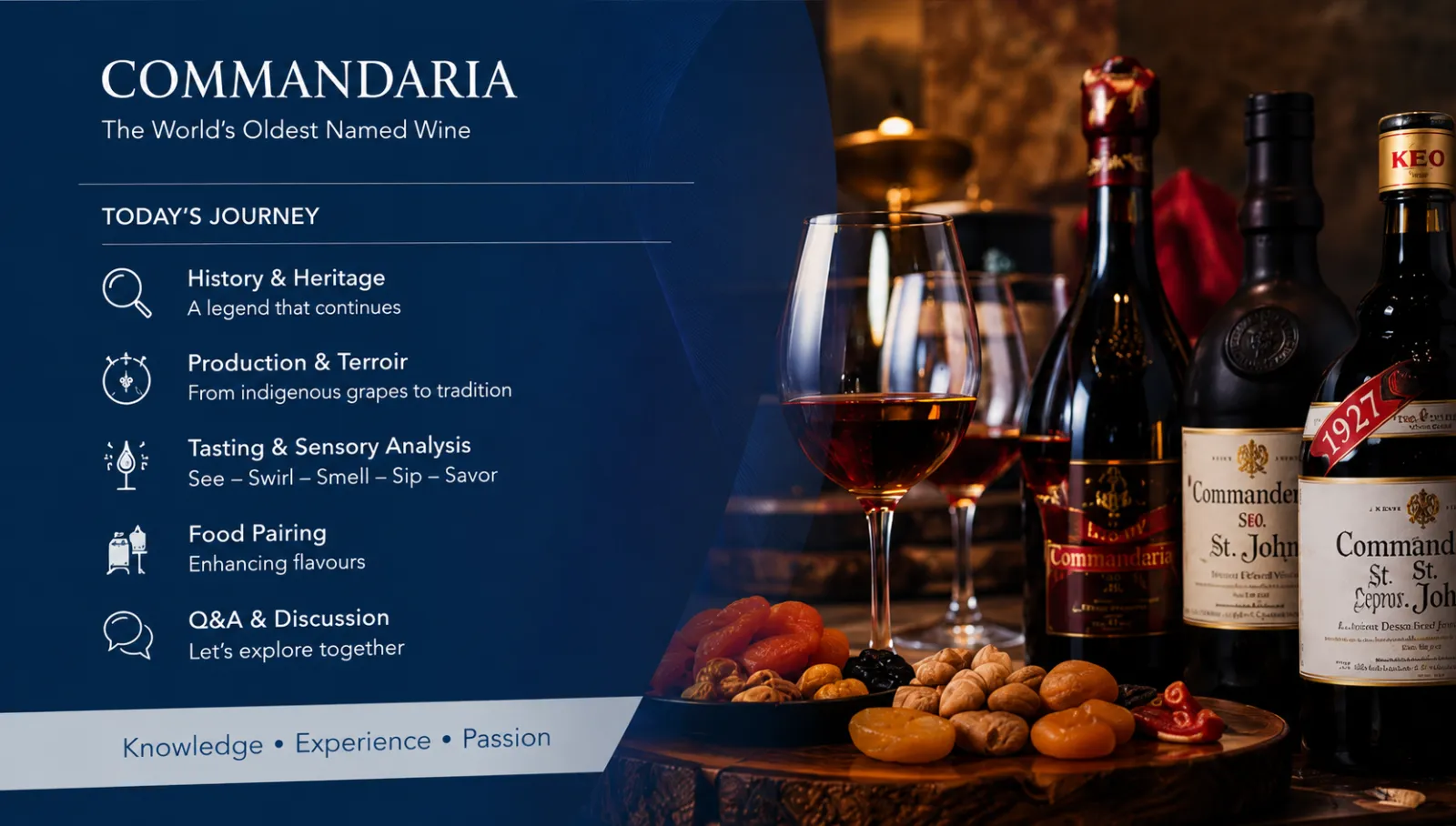 Commandaria Wine Tasting Seminar - Nicosia, Cyprus