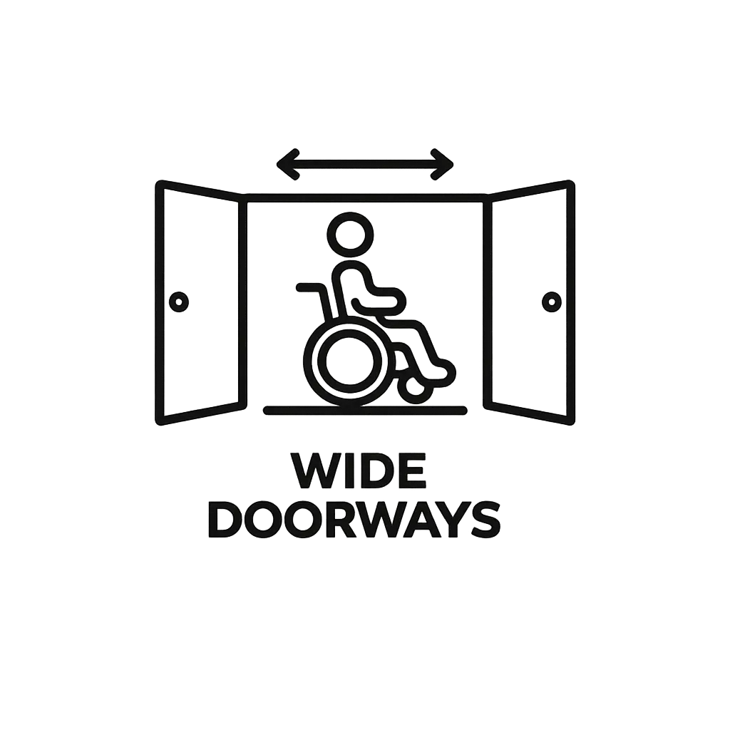 Wide doorways